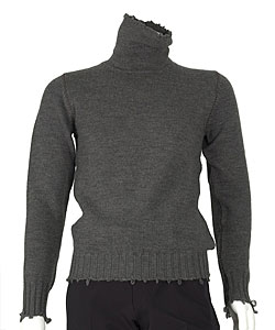Dolce & Gabbana Grey Knit Wool Turtleneck Sweater