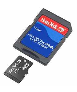 Sandisk 1GB Micro SD Memory Card With SD Adapter
