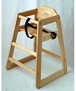 Natural Wood High Chair