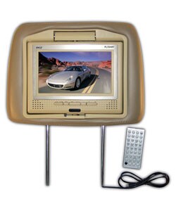 Pyle Headrest with Built-in Monitor and DVD Player (Refurbished)