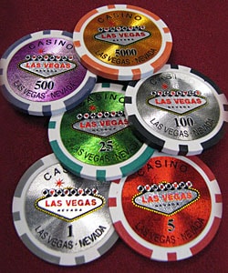 1000 Las Vegas Laser Professional Poker Chips