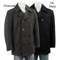 London Fog Men's Wool Blend Peacoat