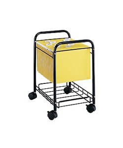 Safco Black Steel-framed Mobile Desk-side File (21.25' x 17.25' x 13')