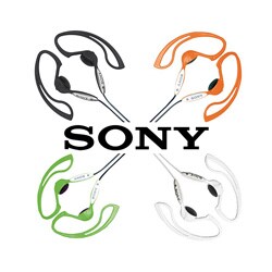 Sony MDRJ10 White Clip-on Stereo Headphones