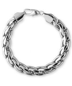 14-karat White-gold Overlay High-polish Anti-tarnish Pharaoh Bracelet