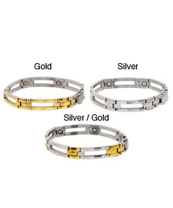 Long Open Link Magnetic Bracelet with Push Clasp