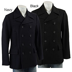 MICHAEL Michael Kors Men's Wool Blend 8-button Peacoat