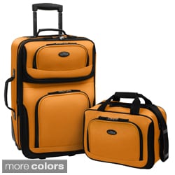 U.S. Traveler RIO 2-piece Expandable Carry-on Luggage Set