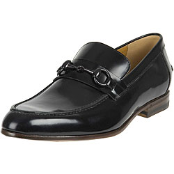 Gucci Black Wimbledon Leather Horsebit Loafers