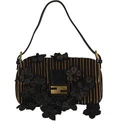 Fendi Small Suede Flap Baguette