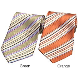 Daniel de Fasson Men's Multicolor Textured Tie