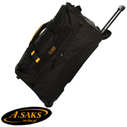 A.Saks 25-inch Expandable Wheeled Upright Duffel Bag