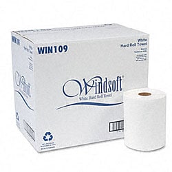 Bleached Non-perforated Roll Towels (Pack of 12)
