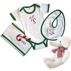 Tadpoles Ho-Ho-Ho 5-piece Christmas Layette Set