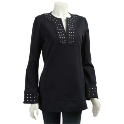 MICHAEL Michael Kors Women's Split Neck Tunic Top