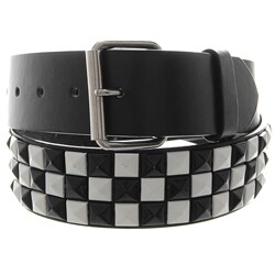 Boston Traveler Leather Women's Two-tone Studded Belt