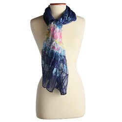Mystic Clothing Pastel Colored Chiffon Neck Scarf/ Shawl Wrap