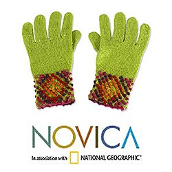 'Lime Sprinkles' Gloves (Peru)