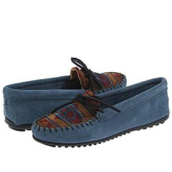 Minnetonka New El Paso Moc Storm Blue Suede