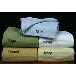 Basketweave Cotton Blanket