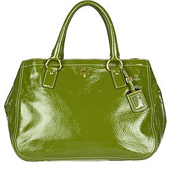 Prada Green Naplak Tote
