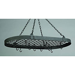 Graphite Oval Pot Rack