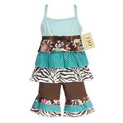JoJo Designs Infant Girl's 2-piece Floral/ Zebra Outfit