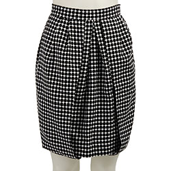 Essentials by A.B.S Women's Black/ Cream Skirt