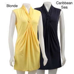 Max & Cleo Women's Knot-front Short Dress