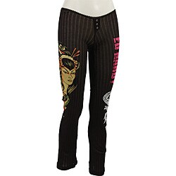Ed Hardy Intimates Black/ Medusa Pointelle Pants