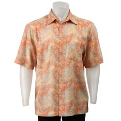 FINAL SALE Cotton Reel Men's Melon Silk Button-up Shirt
