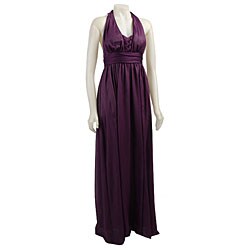 BCBGeneration Women's Royal Purple Halter Dress