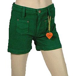 Dittos Women's Green Denim Shorts
