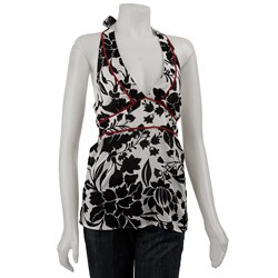 FINAL SALE Voile Women's Floral-print Halter Top