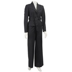 Sharagano Women's Denim Pant Suit