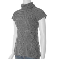 Pura Vida Junior's Cable Knit Turtleneck Sweater