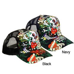 Ed Hardy Men's 'Love Dies Hard' Rhinestone Cap