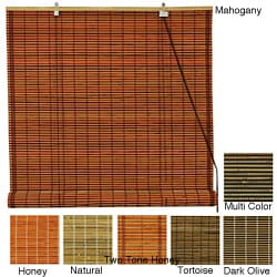 Burnt Bamboo 72-inch Roll-up Window Shade (China)