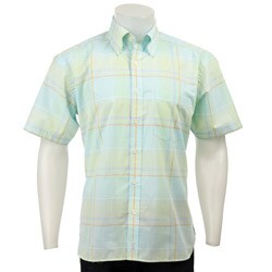FINAL SALE Alex Cannon Men's Short-sleeve Gingham Shirt