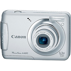 Canon PowerShot A480 10.0MP Silver Digital Camera (Open Box)