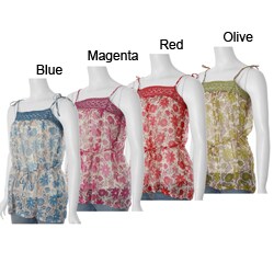 Cute Options Junior's Sheer Chiffon Top