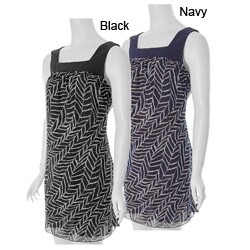 Adi Designs Plus Size Tie-back Sleeveless Dress