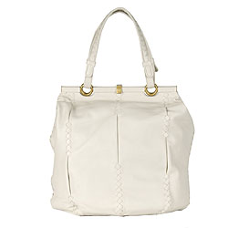 Bottega Veneta Woven Leather Frame Tote Bag