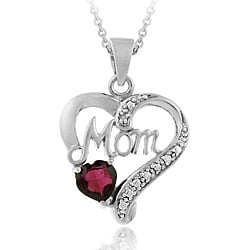 Garnet & Diamond Necklace