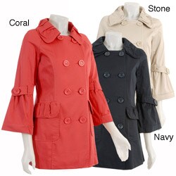 Coffee Shop Women's Fashion Trench Coat