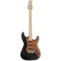 Luna Henna Paisley Series STE Black Electric Guitar