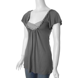 Threads Brand Junior's Flutter-sleeve Scoop-neck Top