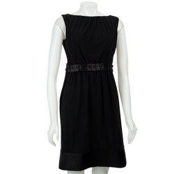 Tiana B. Women's Origami Satin Trim Solid Dress