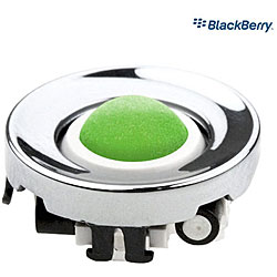 Blackberry Chrome Ring Green Trackball Replacement