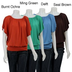 AtoZ Women's Bat Wing Top